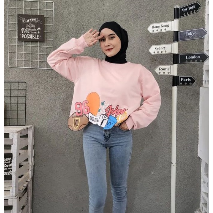 Sweater Wanita Berkualitas - 96 M rugby croope