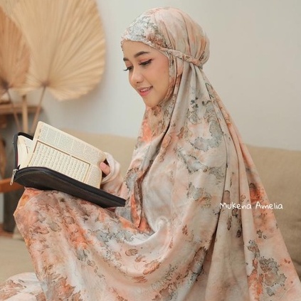 MUKENA DEWASA RAYON MOTIF / MUKENA BALI DEWASA TIEDYE MOTIF HANDMADE BAHAN ADEM