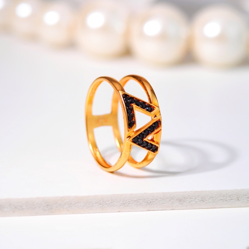 Cincin Emas Livy Diuble Ring- Toko Emas Gadjah