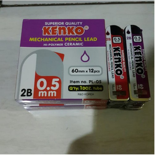 

Isi Pensil Mekanik 2B Kenko 0.5mm ( Refill )