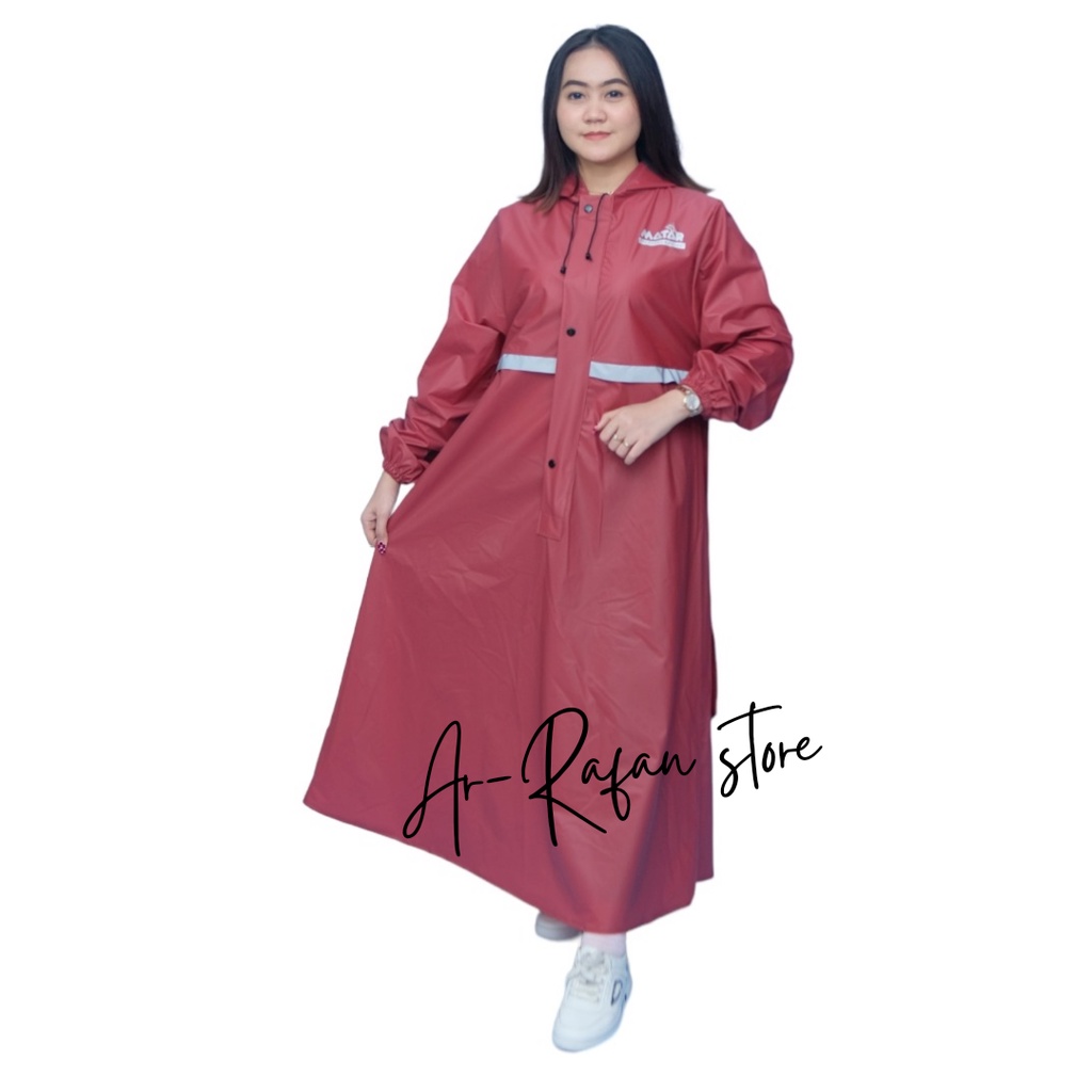 JAS HUJAN WANITA GAMIS TERBAIK ORIGINAL BY MATAR ANTI REMBES TERMURAH