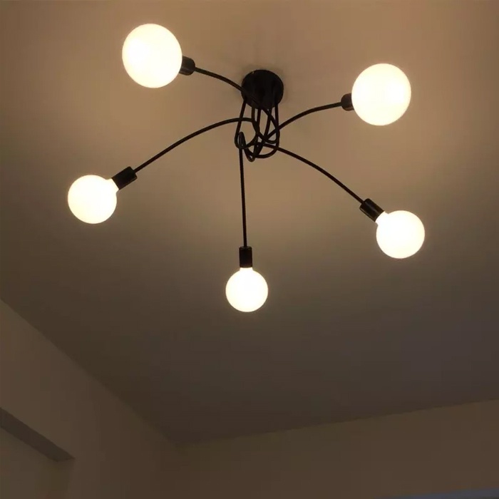 Lampu Estetik Lampu Gantung Ruang Makan Ruang Tamu Hiasan Kamar Minimalis 5 Soket