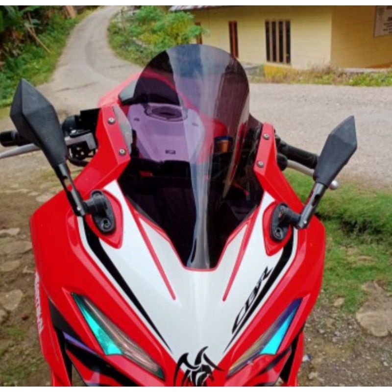 Visor Windshield CBR K45R 150R Versi Terbaru 2021 MotoGP  Jenong Hitam smoke