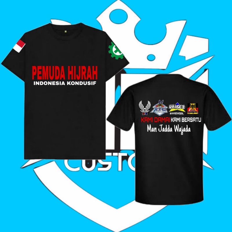 Baju Kaos Tulisan Logo Pemuda Hijrah murah