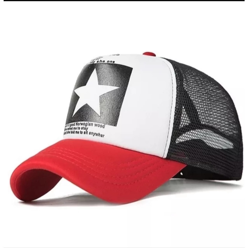 Baru Lagi Trend Topi Baseball Pria Jaring Trucker Caps Star Berkualitas Import 2023 Real Pict - COD