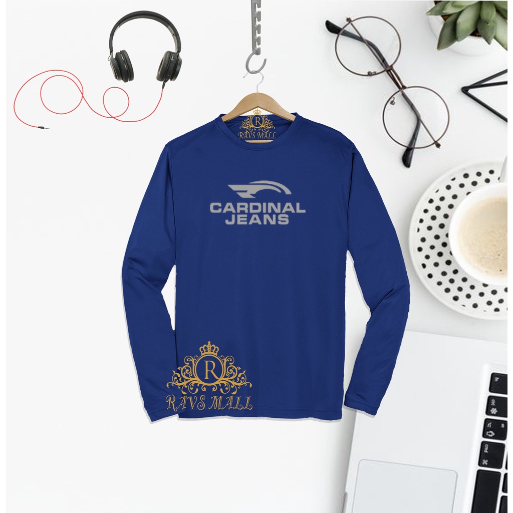 Kaos Distro Panjang cardinal Jeans Quality Silver Premium Baju Tshirt Pria Wanita Terbaru Kekinian V