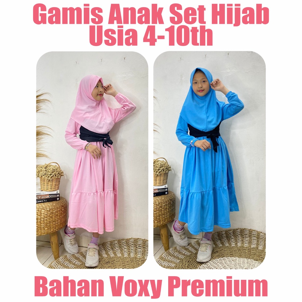 Gamis Anak Viral Lesti Usia 4-10 Tahun I Baju Gamis Anak Perempuan