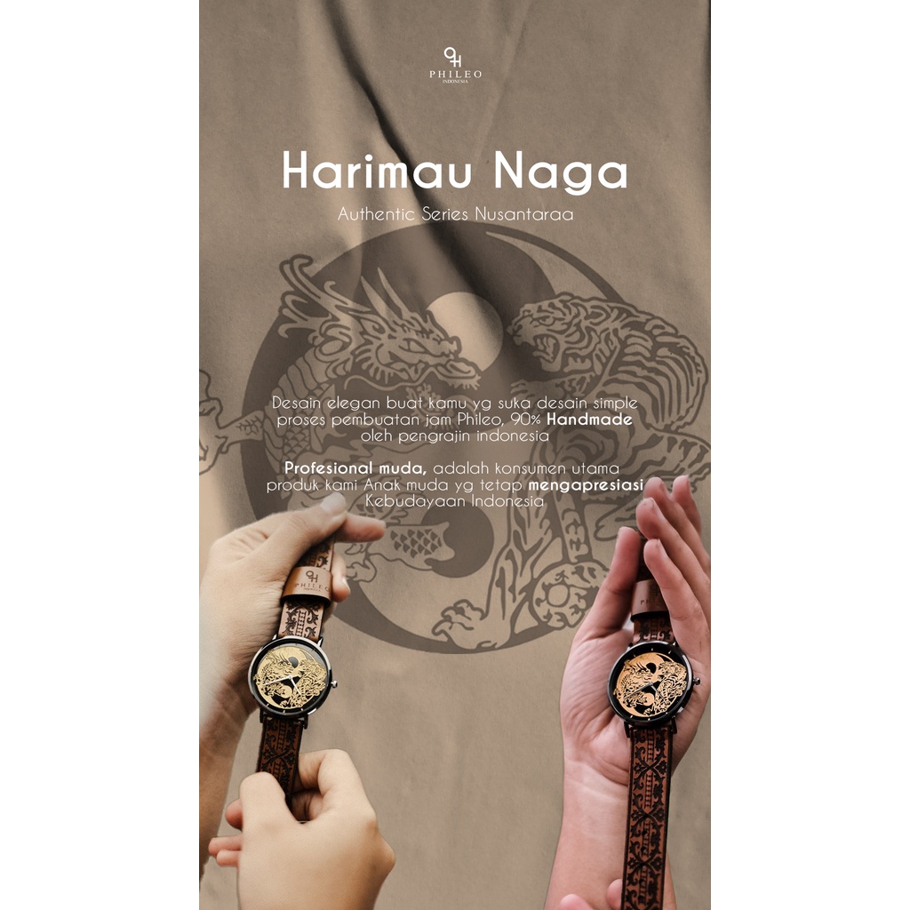 Jam Tangan Phileo Indonesia series Harimau Naga