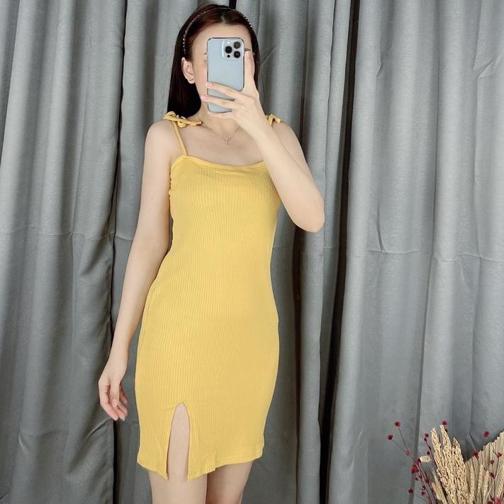 HOT Slit knit mini bodycon dress 086 | Dress bodycon | Dress seksi