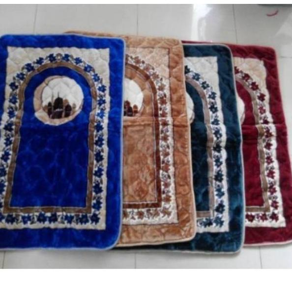 Sajadah Tebal Afgani Bulu Quiting prayer mat Afghani Embos Anti Selip Ukuran Jumbo Tebal ▫ RU.18De22