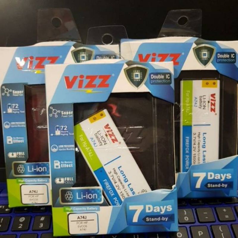 Baterai Vizz Evercross A74J