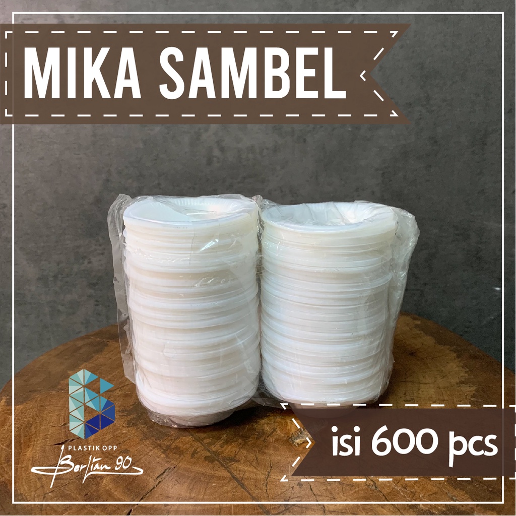 Mika Sambel / Mika Saus Mika Sambel HI / Tempat Saus Plastik / Sauce Container Isi 600 pcs