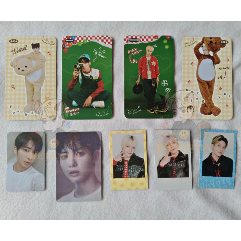 PHOTOCARD TXT OFFICIAL READY KAMAR SOOBIN TAEHYUN HUENING KAI HYUKA POLAROID DECOKIT LENTI TEAR