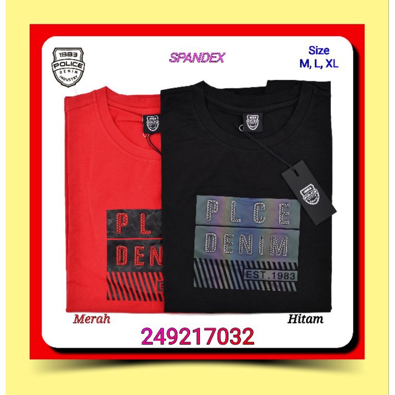 Kaos Oblong Pria Police Denim Industry 249217032