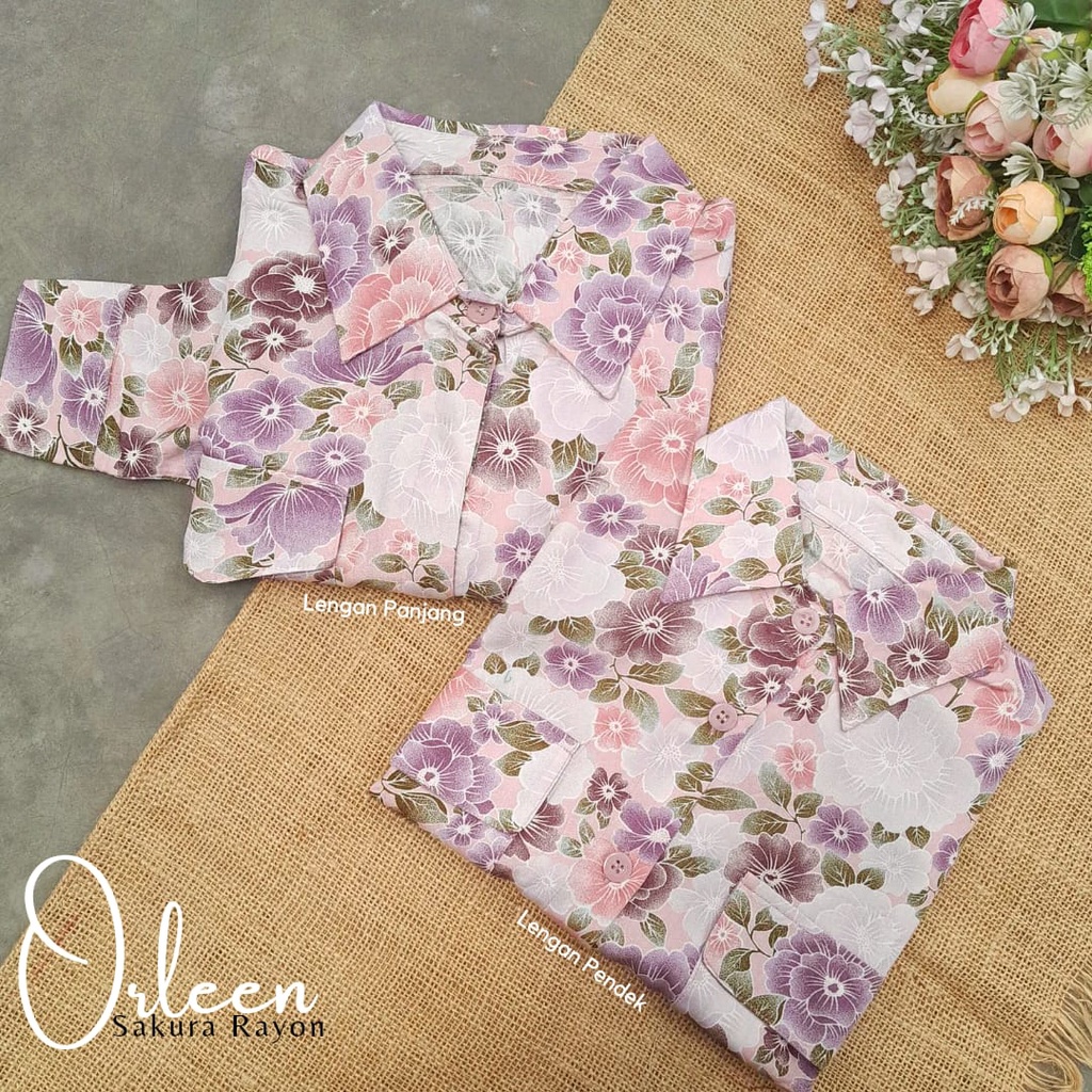 CallieTamami - A 6484 Orleen Sakura Rayon ( Penempatan Motif Random )