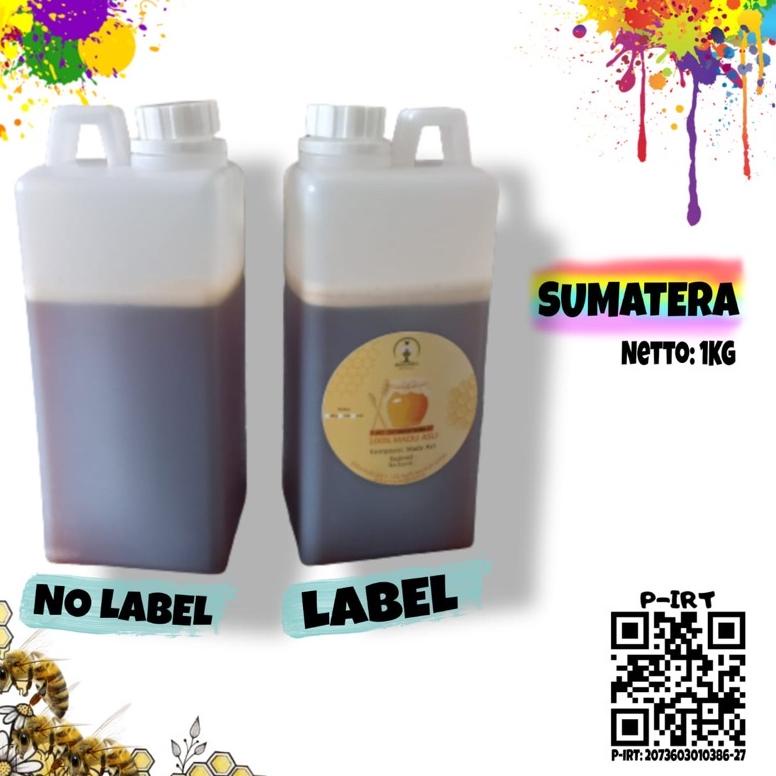 

[BAYAR DITEMPAT] Madu asli hutan sumatera bergas(riau kampar)raw honey apis dorsata 1kg