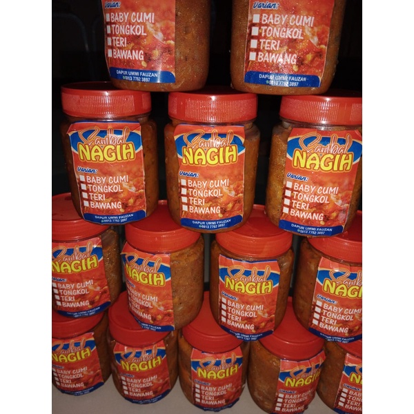 

Sambal cumi, sambal bawang, sambal tuna