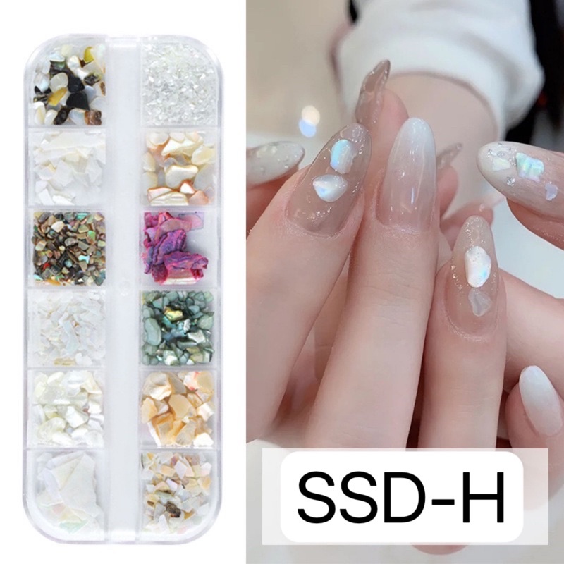 Sea Shell Dust / Pecahan Kerang Aksesoris Nail Art/ Sea Shell Aksesoris