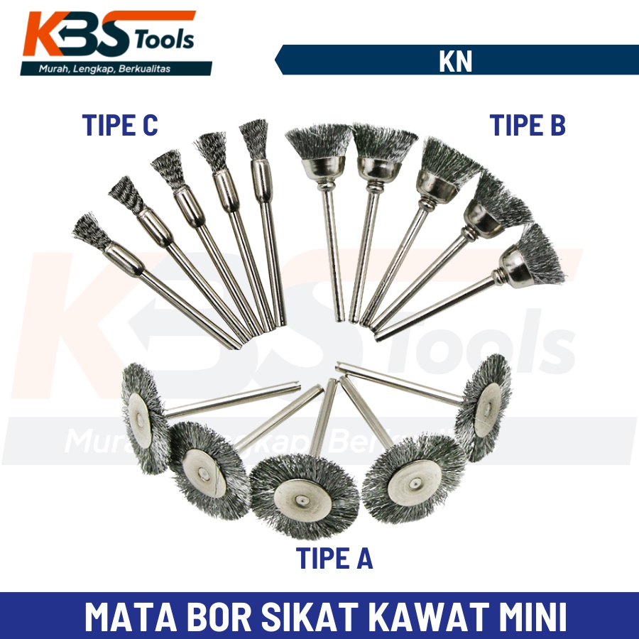 Jual Mata Bor Sikat Kawat Mangkok Baja Mata Sikat Bor Tuner Sikat Gerinda Mini Shopee