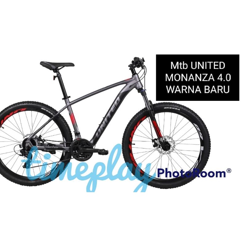 United Monanza 4.0 ukuran 27,5 MTB Frame Alloy 8 speed