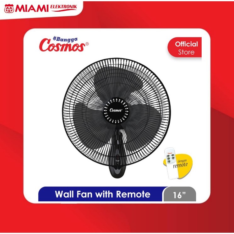 Cosmos Kipas Angin Wall Fan 16-WFGR Remote