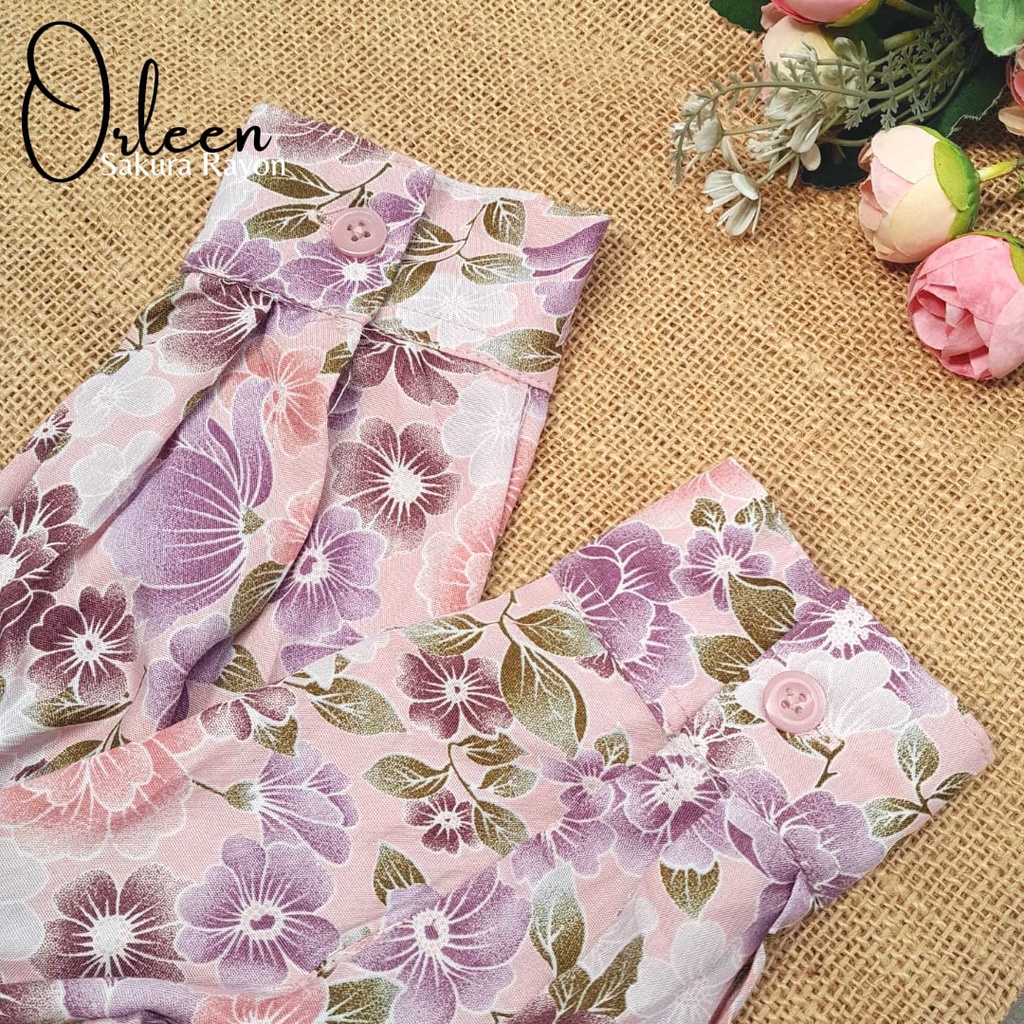 CallieTamami - A 6484 Orleen Sakura Rayon ( Penempatan Motif Random )