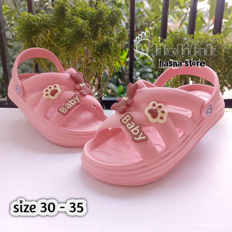 Terbaru Sandal Slop silang Anak tanggung Karakter Series Irsoe