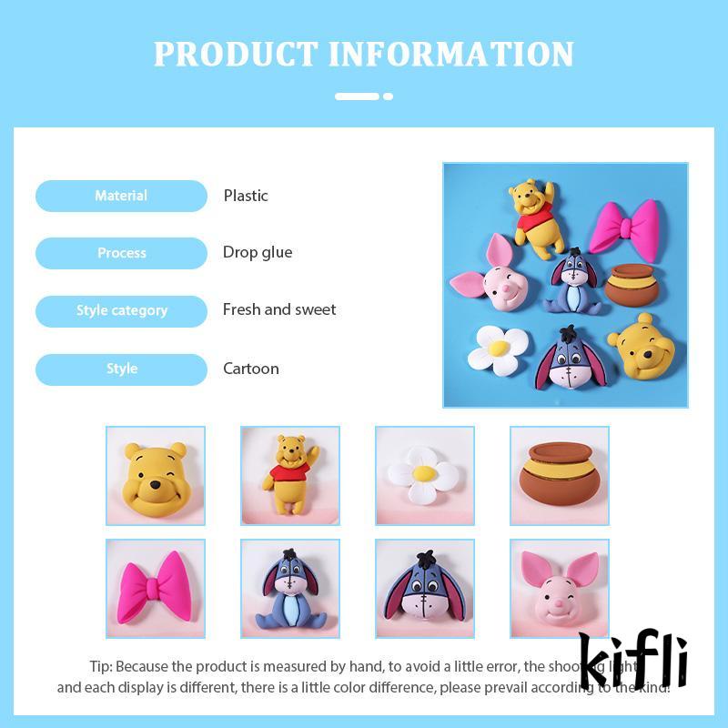 [KD] Winnie Kartun Resin Aksesoris DIY Handmade Cream Lem Epoxy Phone Case Patch