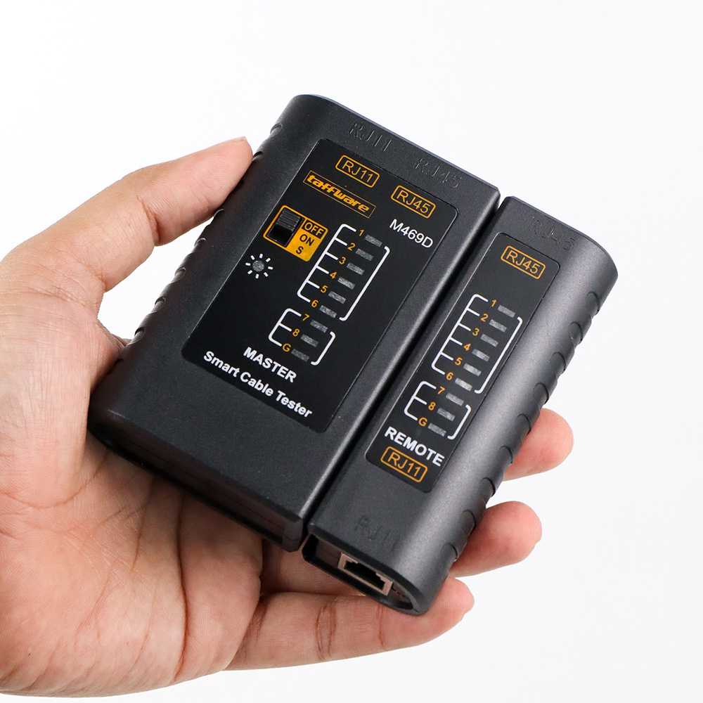 Taffware ANENG Tester Kabel Jaringan Internet Telepon RJ45 RJ11 M469D ( Mughnii )