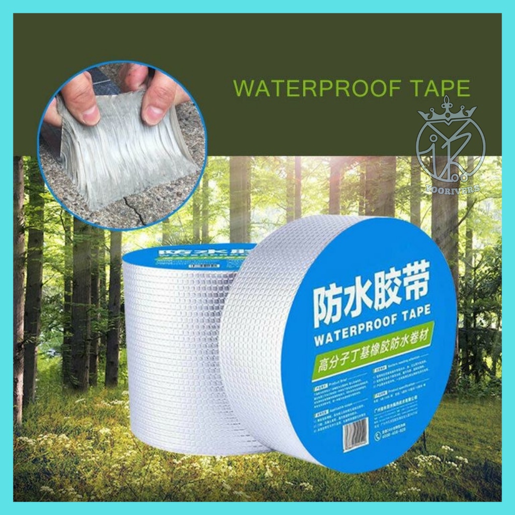 

lakban anti bocor aluminium foil anti bocor lebar 5cm panjang 3m 5m lakban anti air waterproof lakban silver anti air super kuat