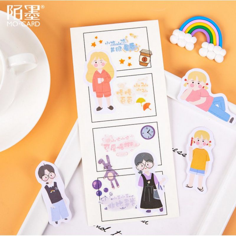 

KIYOWO 10 PCS STICKER PAPER IMPORT PREMIUM ABOUT GIRL DAILY LIFE