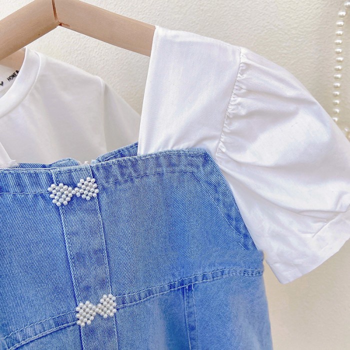 Promo Dress Pakaian Import Baju Anak Perempuan Cewek P165 Pakaian Dres Jeans