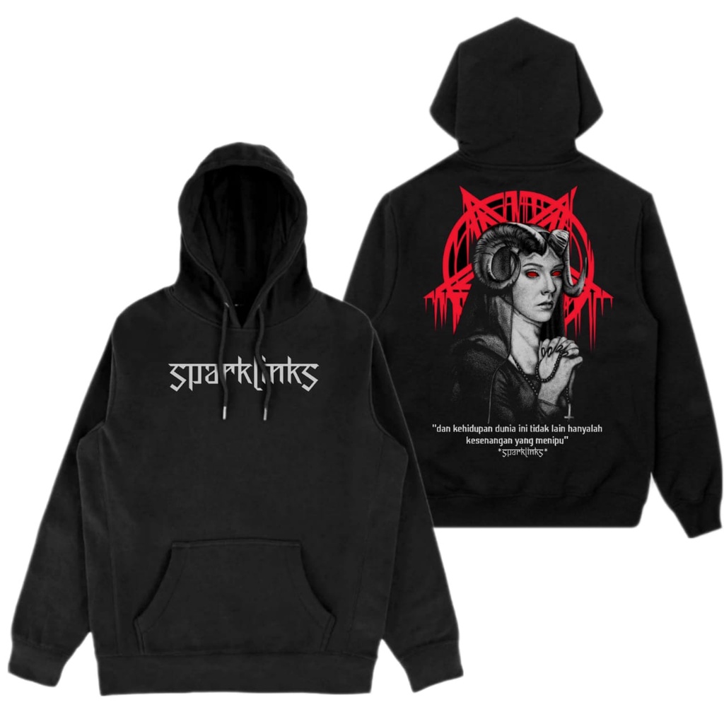 Sparklinks  Sweater Pullover Hoodie SATANIC Kutipan