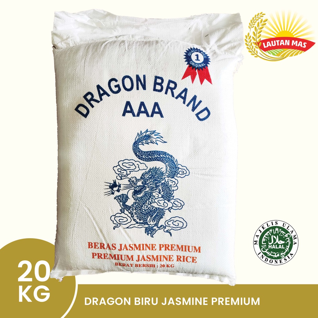 

Beras Jasmine Premium Dragon Biru 20KG