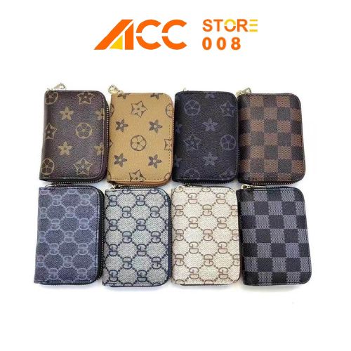 dompet Kartu Kulit Mini BS06 Dompet Motif Resleting kartu koin wanita Gawang GC Women Wallet ACC