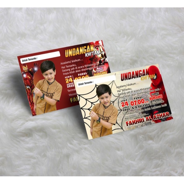 undangan khitan costum / undangan khitanan / undangan costum khitanan / undangan khitanan keren / un