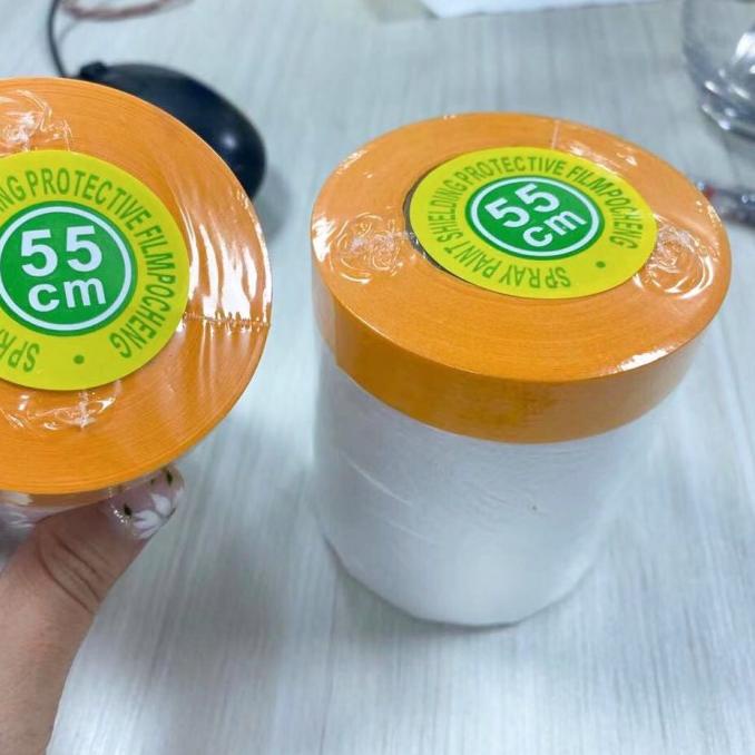 

Masking Tape Plastik Pelindung Barang Cat Mobil Pengganti Koran