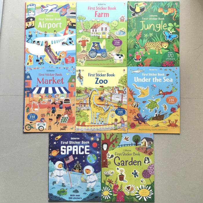 ⭐BISA COD⭐ Usborne Sticker Book PART IV - Airport