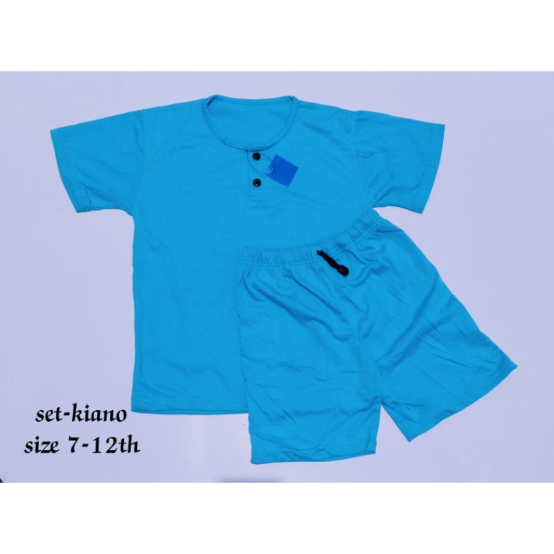 SET KIANO SETELAN KAOS KIANO SETELAN ANAK LAKI-LAKI SETELAN KAOS KEREN KAOS LUCU