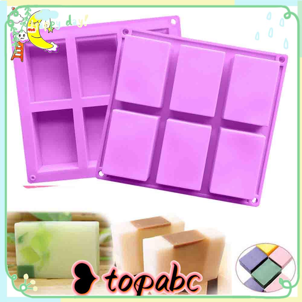 Top Silikon Sabun Cetakan Multifungsi DIY Craft 4per6 Cavity Soaps Supplies