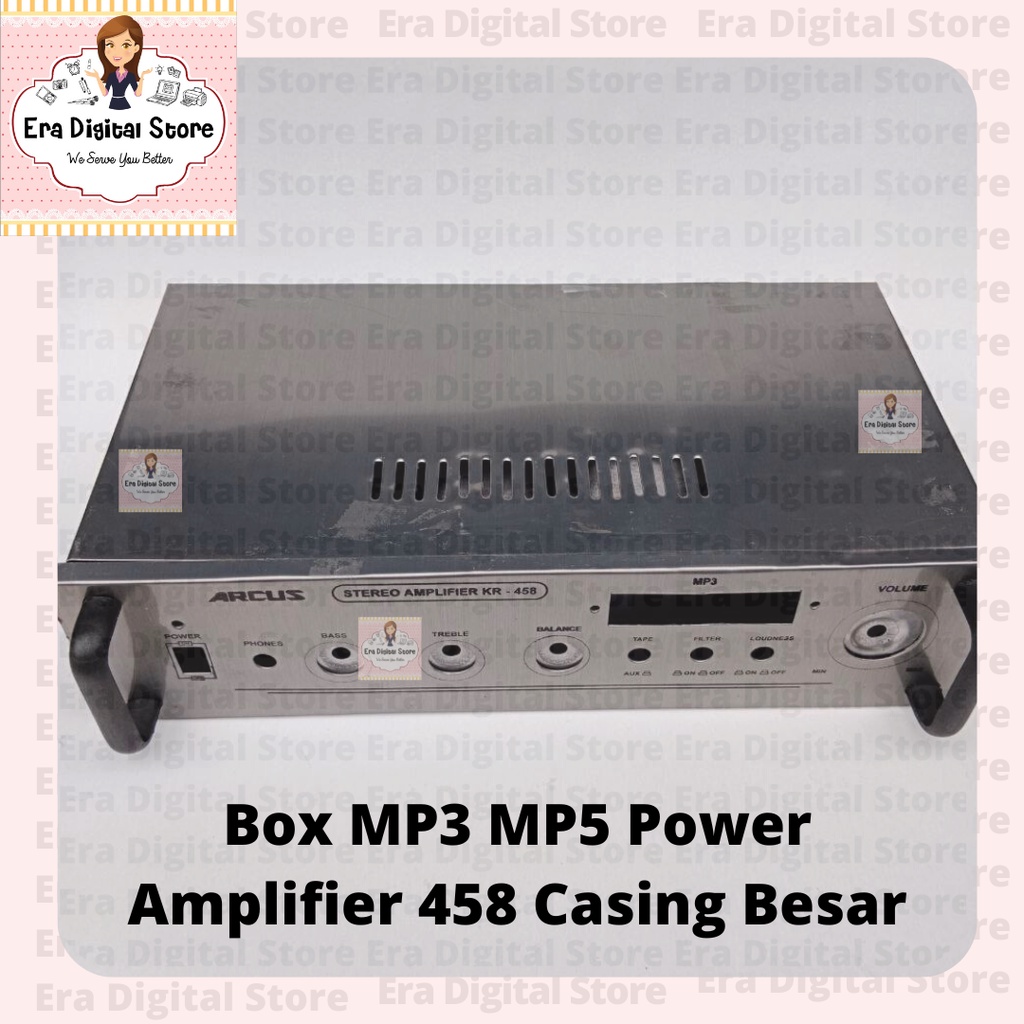 Box MP3 MP5 Power Amplifier Casing Besar Tipe 458 39cmx20cmx10cm