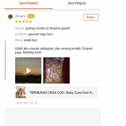 

Diskon✔️TERMURAH | BISA COD | BABY Cumi Asin SUPER 500 gram | Ikan Kering | Ikan Asin|SQ6