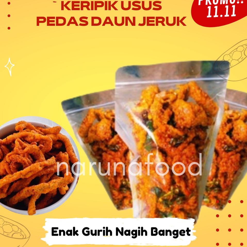 

ワ PROMO 11.11 promo shope food cemilan Kripik usus PEDAS DAUN JERUK 70gr KRIPIK USUS KRISPI CRISPY KRIUK CIKRUH ORIGINAL & PEDAS JERUK cemilan cemilan pedes cemilan gurih makanan ringan makanan pedas makanan instan makanan instan pedas ৳