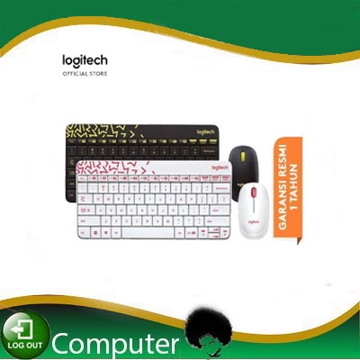 Logitech MK240 Mini Keyboard Mouse Wireless - Hitam