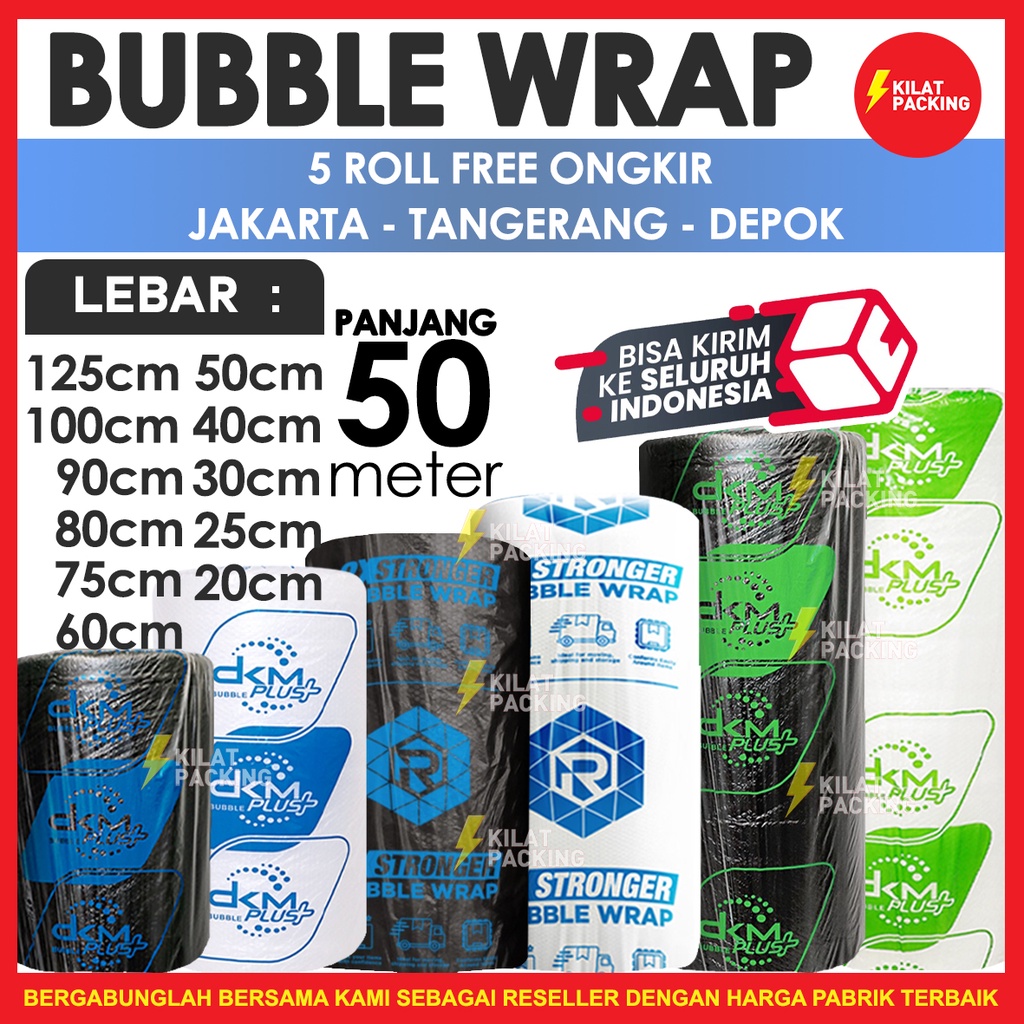 

Bubble Wrap Babel Wrap Varian Ukuran Murah Grosir DKM+ /ROLL