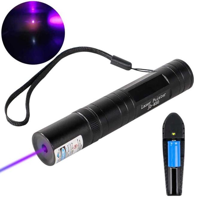 Purple Beam Laser Pointer Ungu 5MW 405nm Jarak Jauh 200 Meter - JD850