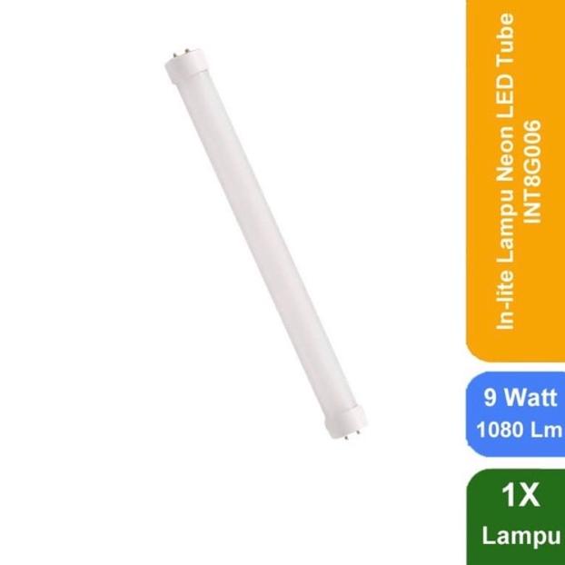 ㅱQ Bohlam LED T8 Lampu TL LED T8 IN LITE T8 / IN LITE LED T8 / INLITE T8 / INLITE LED T8 INT8G008 9W
