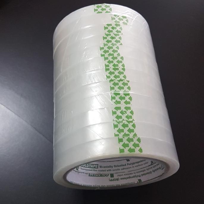 

ISOLASI GOLDTAPE HIJAU 1/2INCH 12MM X 60YARD (PER SLOP 12ROLL)