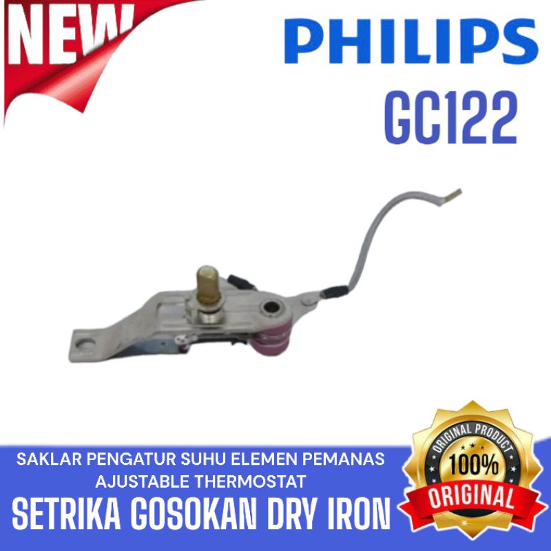 SAKLAR PENGATUR SUHU ELEMEN PEMANAS ADJUSTABLE THERMOSTAT PHILIPS SETRIKA GC122 GC 122 GOSOKAN DRY I