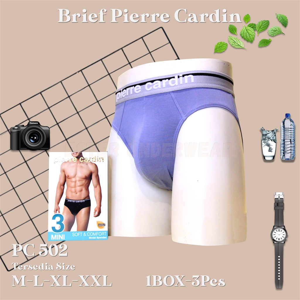 Pierre Cardin Celana Dalam Pria PC 502 1 Box isi 3Pcs